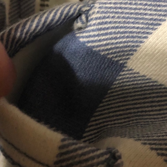 ‼️SOLD‼️Carter’s • White | Blue Plaid Design Jacket (3M) - Picture 5 of 6